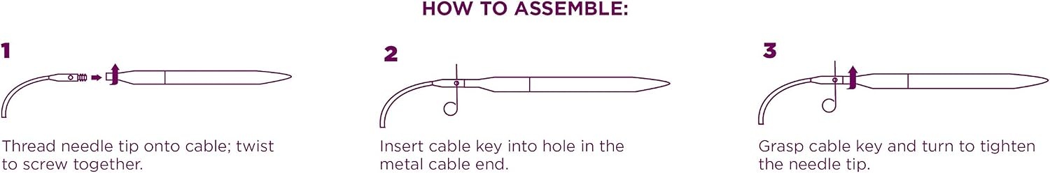 image:imageKnit Picks Interchangeable Circular Knitting Needle Cable 16 Green For Short Tip Interchangeable knitting needles creates 16 inch total length including needle length when attached40
