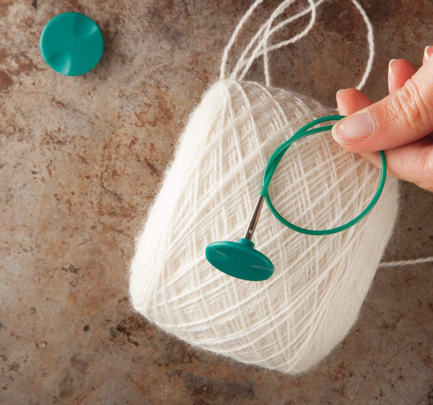 image:imageKnit Picks Interchangeable Circular Knitting Needle Cable 16 Green For Short Tip Interchangeable knitting needles creates 16 inch total length including needle length when attached40