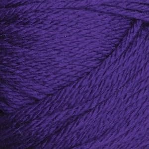 image:imageKnit Picks Mighty Stitch Gray Wool Blend Yarn Pack for Crocheting 10 skeins 1000g of merino wool and acrylic blend worsted weight knitting yarn in Ash Heather colorEggplant