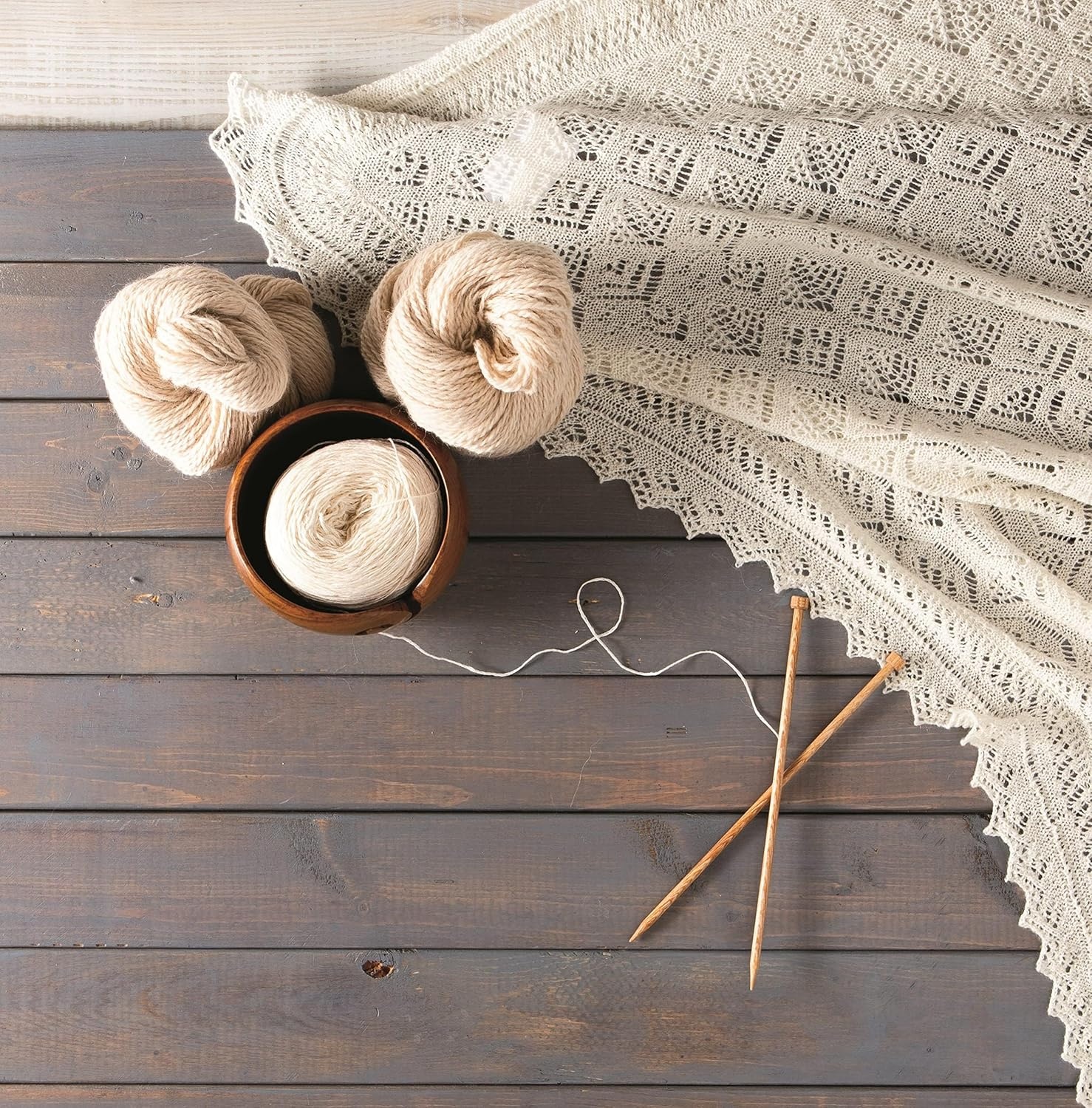 image:imageKnit Picks Straight Single Point Wood Knitting Needle Set US 411 Radiant 10Sun struck