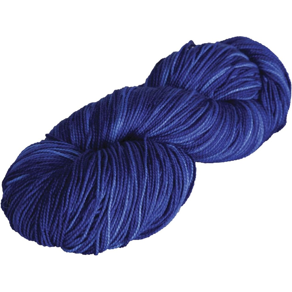 image:imageKnit Picks Hawthorne Black Merino Wool Sock Yarn for Knitting 100g hank of hand dyed yarn for socks in Blackbird color machine washableDelphinium