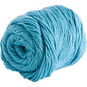 Knit Picks Dishie White Worsted Weight 100% Cotton Yarn for Crocheting | 100g of solid colored yarn in Swan color for dishcloths, machine washable.(Azure)