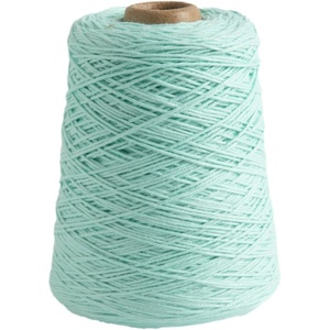 Knit Picks Dishie White Worsted Weight 100% Cotton Yarn for Dishcloths | 400g cone of soft solid colored knitting yarn in White color for crocheting, machine washable.(Mint)