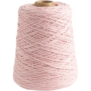Knit Picks Dishie White Worsted Weight 100% Cotton Yarn for Dishcloths | 400g cone of soft solid colored knitting yarn in White color for crocheting, machine washable.(Blush)
