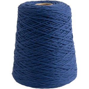 Knit Picks Dishie White Worsted Weight 100% Cotton Yarn for Dishcloths | 400g cone of soft solid colored knitting yarn in White color for crocheting, machine washable.(Blue)